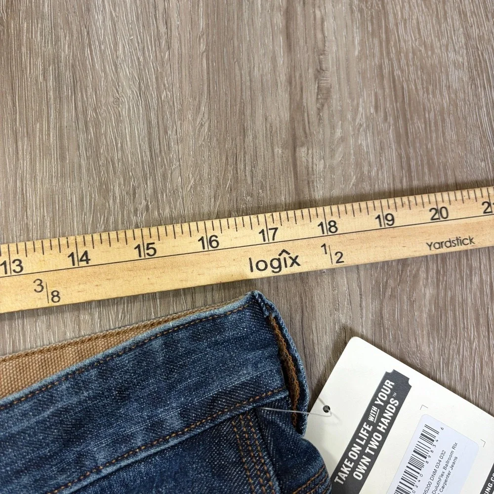 NWT Duluth Flex Ballroom Carpenter Jeans 34x32 Denim Roomy Utility Fit